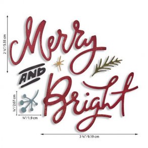 Sizzix -Tim Holtz Thinlits Die - 664739 - Merry & Bright