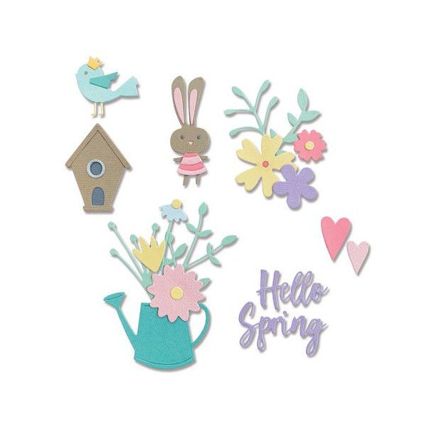 Sizzix Thinlits Die - 665091 - Hello Spring