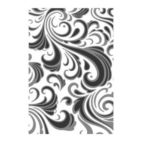 Sizzix - Tim Holtz Embossing Folder 665226 - Texture Fades - Swirls