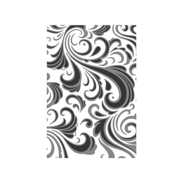 Sizzix - Tim Holtz Embossing Folder 665226 - Texture Fades - Swirls