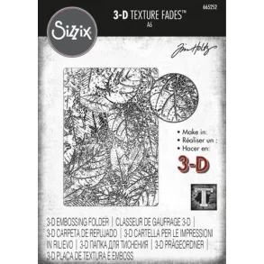 Sizzix - Tim Holtz Embossing Folder 665252 - Foliage