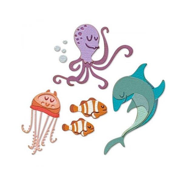 Sizzix -Tim Holtz Thinlits Die - 665377 - Under the Sea #1