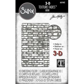 Sizzix - Tim Holtz Embossing 665462 Mini Brickwork