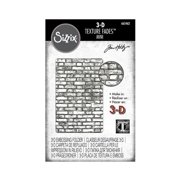 Sizzix - Tim Holtz Embossing 665462 Mini Brickwork