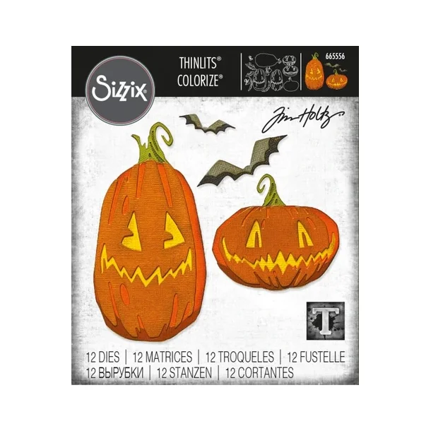 Sizzix-Tim Holtz Thinlits Die - 665556 - Pumpkin Patch