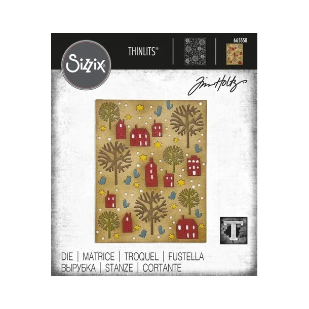 Sizzix-Tim Holtz Thinlits Die - 665558 - Country Side 