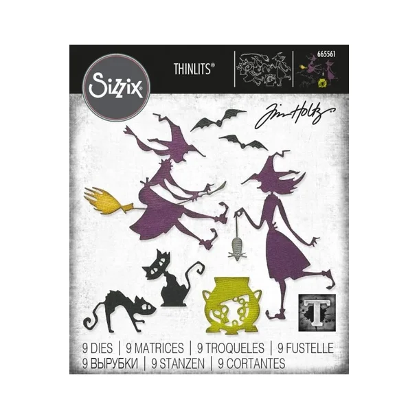 Sizzix-Tim Holtz Thinlits Die - 665561 - Toil &amp; Trouble