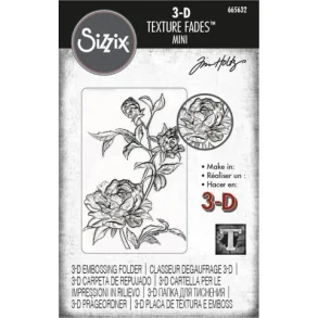 Sizzix - Tim Holtz Embossing Folder Mini 665632 - Roses
