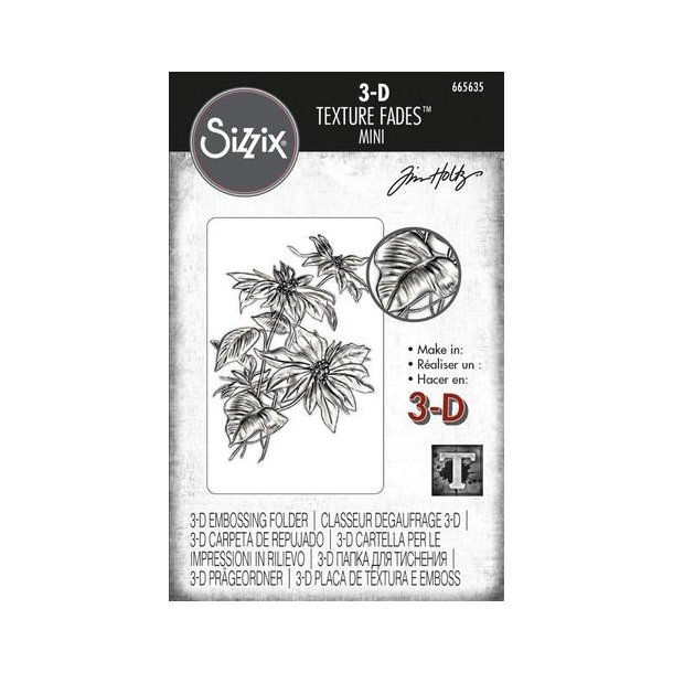 Sizzix - Tim Holtz Embossing 665635 Mini Poinsettia