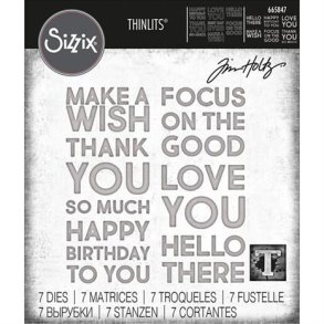 Sizzix / Tim Holtz - Thinlits Die - 665847 - Bold Text #1