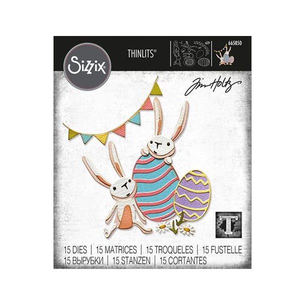 Sizzix / Tim Holtz - Thinlits Die - 665850 - Bunny Games