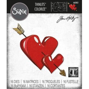 Sizzix / Tim Holtz - Thinlits Die - 665852 - Lovestruck Colorize