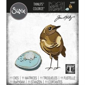 Sizzix / Tim Holtz - Thinlits Die - 665857 - Bird & Egg Colorize
