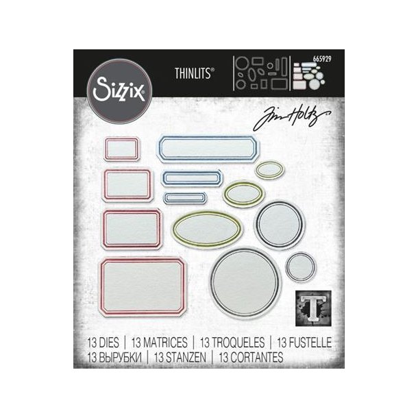 Sizzix / Tim Holtz  - Thinlits Die - 665929