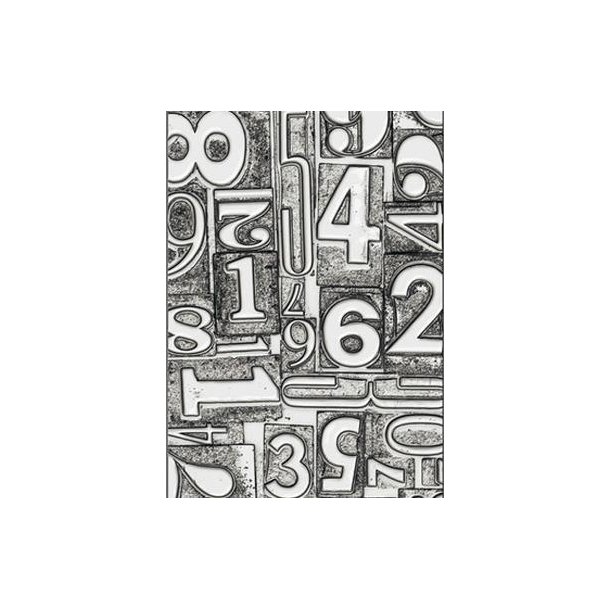  Sizzix/Tim Holtz 3D Embossing Folder "Vault - Numbered Large" 667081