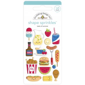 Doodlebug Design Taste of Summer Shape Sprinkles (16pcs) (6882)