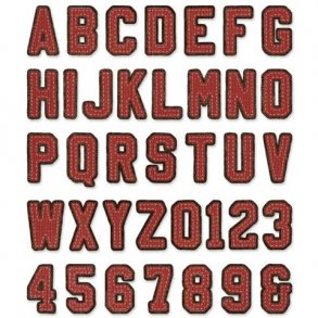 Sizzix Thinlits Die - 665437 -  Alphanumeric Varsity 