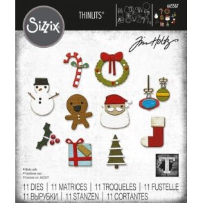 Sizzix - Thinlits Die - 665567 - Christmas Minis