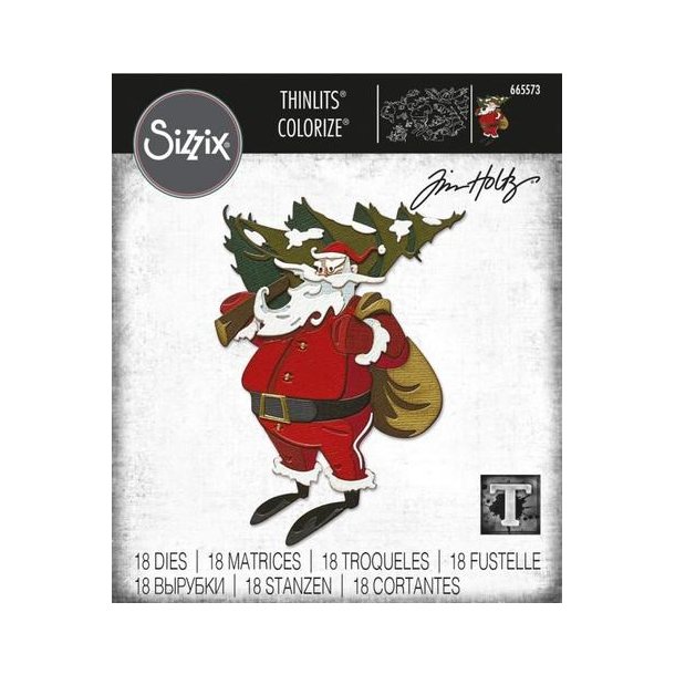 Sizzix - Thinlits Die - 665573 - Woodland Santa