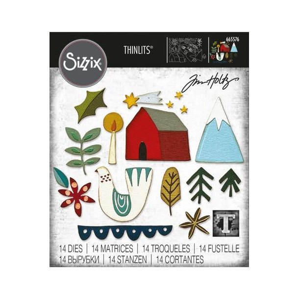 Sizzix - Thinlits Die - 665576 - Funky Nordic