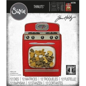 Sizzix - Thinlits Die - 665586 - Retro Oven