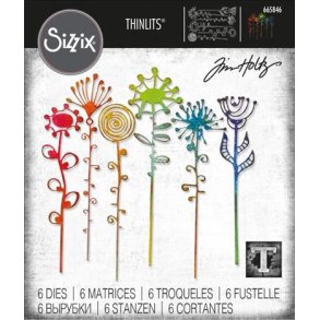 Sizzix / Tim Holtz - Thinlits Die - 665846 - Artsy Stems