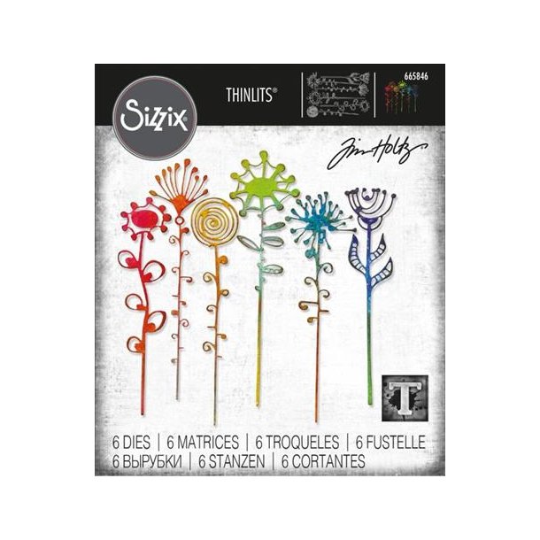 Sizzix / Tim Holtz - Thinlits Die - 665846 - Artsy Stems