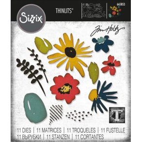 Sizzix / Tim Holtz - Thinlits Die - 665853 - Modern Floristry
