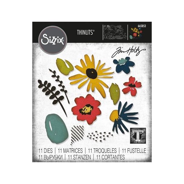 Sizzix / Tim Holtz - Thinlits Die - 665853 - Modern Floristry