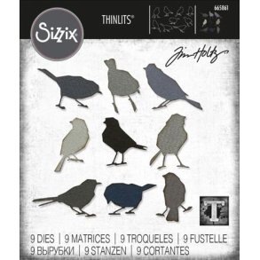 Sizzix / Tim Holtz - Thinlits Die - 665861 - Silhouette Birds