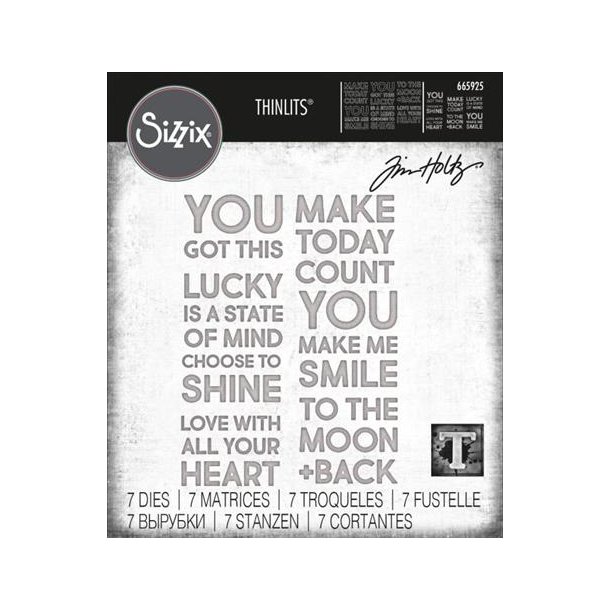 Sizzix / Tim Holtz - Thinlits Die - 665925 - Bold Text #2