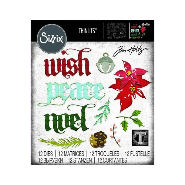 Sizzix/Tim Holtz Thinlits Die "Vault - Holiday Classic" 666716