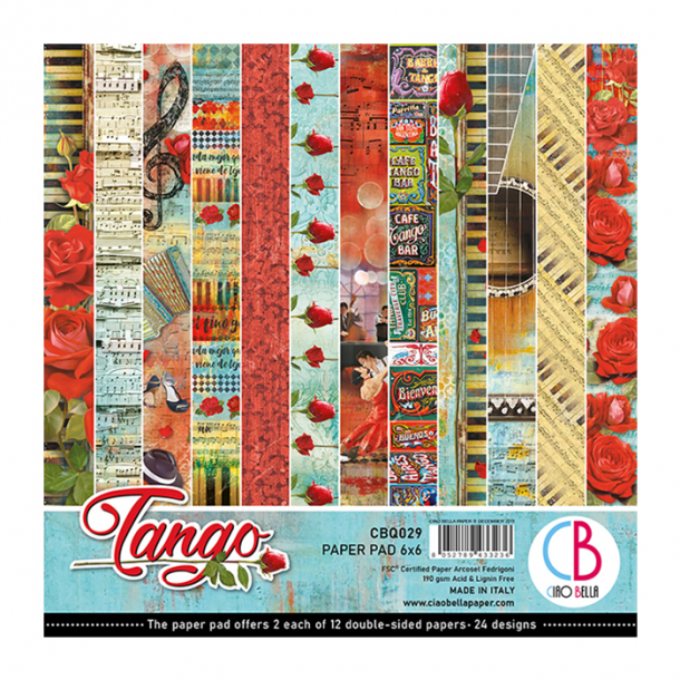 Ciao Bella Paper Pad 6x6 - CBQ029 - Tango