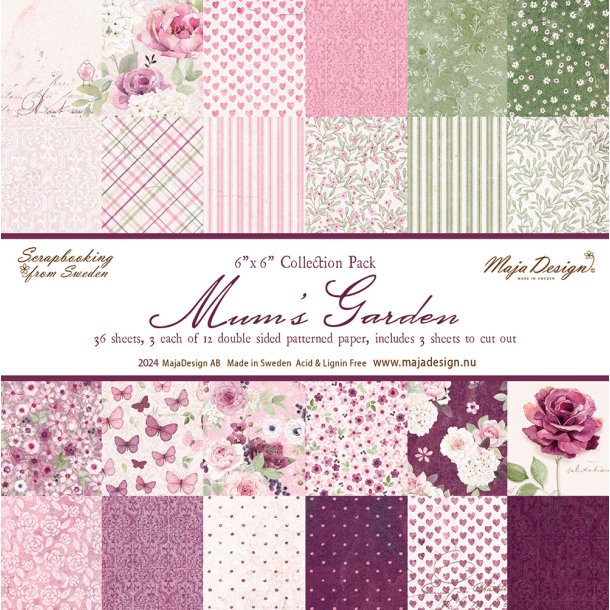 Maja Design Papirblok -Mum's Garden - 6x6