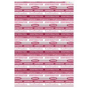 Castello, Konfirmationstekst, lyser�d og hvid, 717