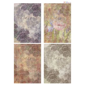 Castello, Baggrunde i naturfarver med blomster, 721