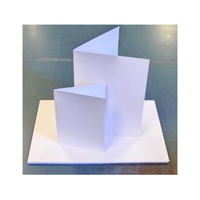 Kortkarton Hvidt Mini Slimcard-Base 200 gr. 100 ark Glittet