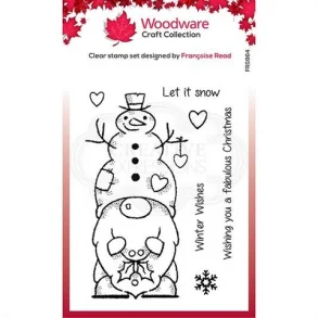 Woodware Clearstamp - FRS864 - SnowGnome