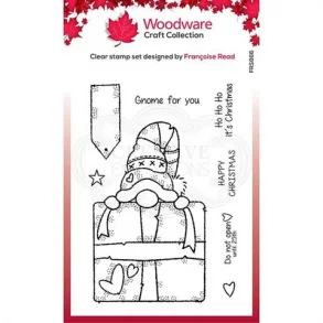 Woodware Clearstamp - FRS866 - Gnome Gift