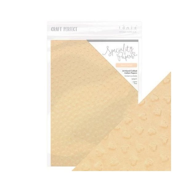 Tonic/Craft Perfect - Handmade Paper - 9890E - Peach Parfait