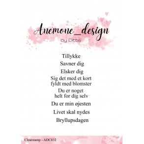 Anemone_design Clearstamp ADC032 - Tekster