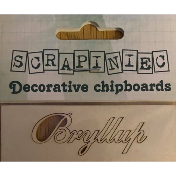 Scrapiniec Chipboards - BRYLLUP