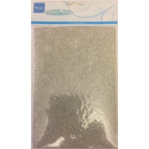 Marianne Design A5 5stk - CA3122 - Glitter Paper - Silver