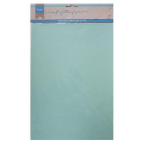 Marianne Design A4 5stk - CA3147 - Soft Glitter Paper - Mint