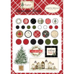 Carta Bella Christmas Decorative Brads - CBCH89020