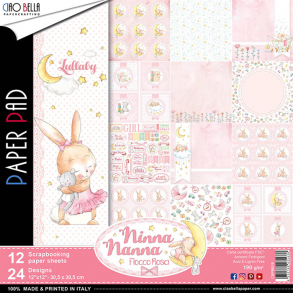 Ciao Bella Paper Pad 12x12 - CBPM018 - Ninna Nanna Girl