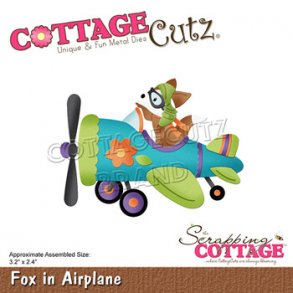 Cottage Cutz - CC-878 - Fox in Airplane