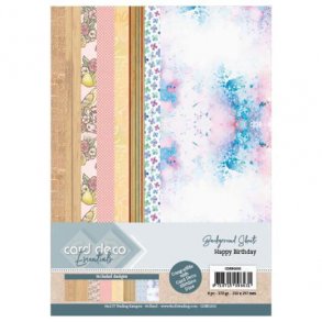 Card Deco Background Paper - CDEBG002 - Happy Birthday