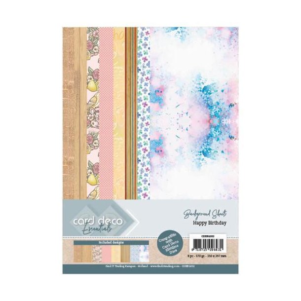 Card Deco Background Paper - CDEBG002 - Happy Birthday