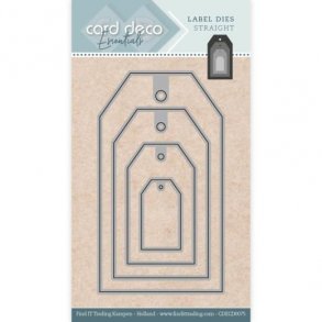Card Deco Dies - CDECD0075 - Label - Straight